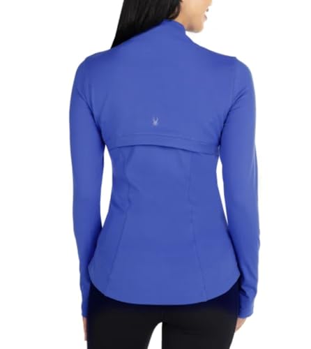 Women's Stretch Long Sleeve Zip Up Yoga Jacket with Thumb Holes