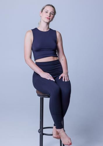 Premium Organic Cotton Leggings for Women | High Waist Leggings with Pockets. Perfect for Yoga, Fitness or All Day Wear.