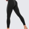 Womens Butterluxe High Waisted Yoga Leggings 25" - Double Seamed Buttery Soft Comfy Athletic Gym Workout Pants