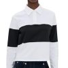 Women's Crop Rugby Striped Tee