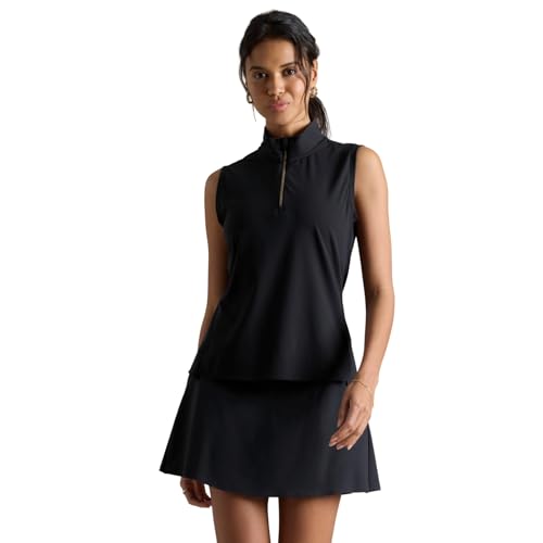 Women's Course to Court Sleeveless Zip Mock