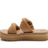 Womens Yoga Twist-N-Slide Sandal | Platform Sandals for Women | Yoga Mat Footbed with 1.25" Platform
