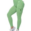 Women’s Active wear Leggings, High Waist Cargo Pockets Design, Squat-Proof and Non See-Through Pants for Workout, Yoga, Running,