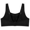 Full Figure Plus Size High Impact Wonderwire Sports Bra Underwire #9066 Black/Purple 46B
