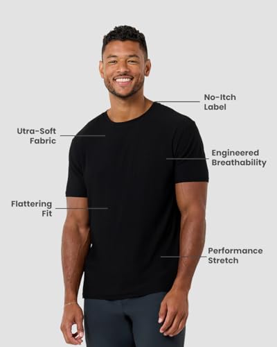 Workout Shirts for Men - Ultra-Lightweight Short Sleeve Tees Athletic Gym Running S - 4XL