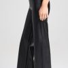 Women's Faux Leather Wide Leg Pants