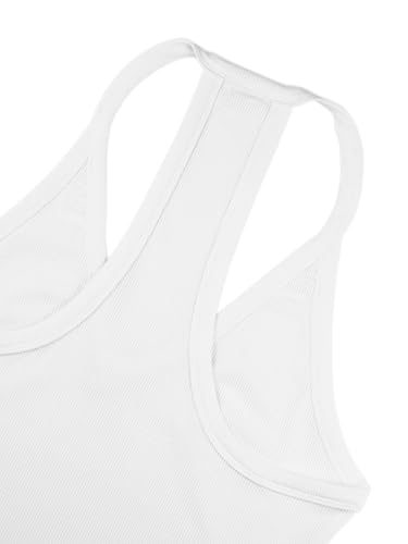 Workout Tops for Women Racerback Basic Tank Summer 2025 Camisole V Neck Slim Fit Ribbed Sleeveless