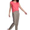 Women's Ankle Pant, Quick Drying Lightweight Stretch Woven Flat-Front Straight Leg Pants