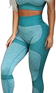 Women’s Workout Sets 2 Piece - Seamless Yoga Leggings and Cross-Strap Sports Bra Gym Outfits Activewear Matching Set