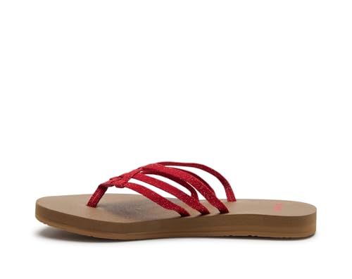 Yoga Sandy II Sparkle | Flip Flops for Women | Yoga Sandals For Women | Women's Beach Sandals | Memory Foam Footbed