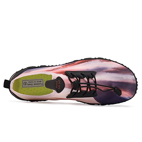 Men Women Water Sports Shoes Slip-on Quick Dry Aqua Swim Shoes for Pool Beach Surf Walking Water Park