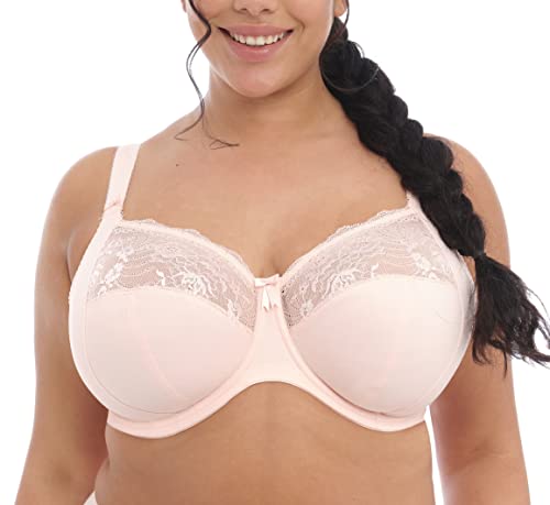 Women's Morgan Banded Comfort & Support. Three-Section Cup, Side Frame, Stretch Lace. Solid Color Dd+ Bras