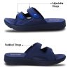 SIMPLUS Wide Women Non-Slip Cuhion Yoga Mat Athletic Slide Sandals