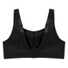 Full Figure Plus Size High Impact Wonderwire Sports Bra Underwire #9066 Black/Purple 46B