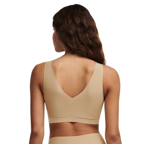 Women's Soft Stretch Padded V-Neck Bra Top