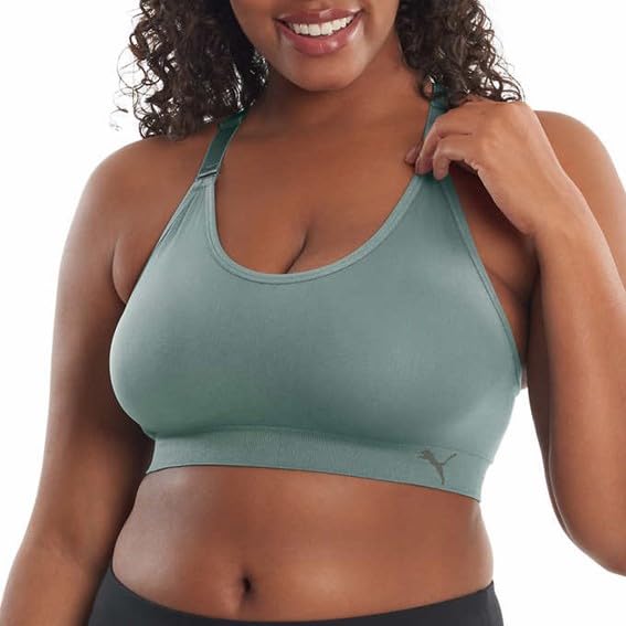 Women Sports Bra, 3-Pack (Adriatic/Ocean Tropic/Heather Gray, X-Large)
