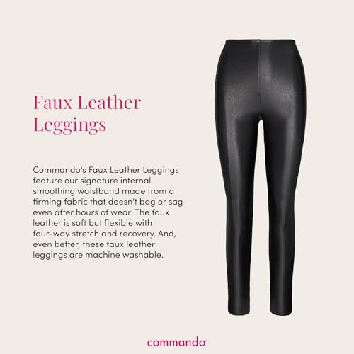 - Faux Leather Leggings | Sculpting Yet Soft & Flexible | Raw-Cut Finish | Machine Washable, Retains Shape & Color