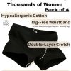 Women’s Cotton Boyshort Underwear Panties – Breathable Underwear for Women, Tagless Boxer Briefs, Seamless Boy Shorts