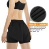 Women's 2 in 1 Running Shorts for Gym Yoga Workout Athletic Shorts High-Waisted Shorts with Liner Pockets