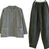 Men Women Cotton 100% Embroidery Shirt or Pants Zen Meditation Clothing