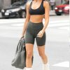 4 Pack Biker Shorts for Women with Pockets – 5" High Waisted Tummy Control Workout Yoga Running Gym Tennis Shorts