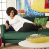 Lounge Yoga Pants Black Flared Cotton Leggings, 32.5” Inseam, Wide Waistband, No Show Coverage, Relaxed Flare Leg