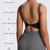 Women's Workout Sports Bras Fitness Yoga Crop Tank Twist Back Cami