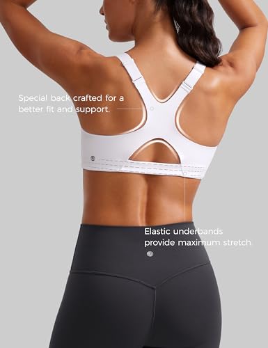 Butterlift Womens Racerback Padded Sports Bras - Medium Impact Scoop Neck Adjustable Straps Gym Workout Top