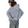 Hoodies Denim Butterfly Hoodie Casual Baggy Hooded Pullover Sweatshirts Streetwear Unisex