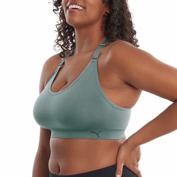Women Sports Bra, 3-Pack (Adriatic/Ocean Tropic/Heather Gray, X-Large)