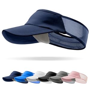 Sport Sun-Visor Hat Men Women Summer UV Protection, Lightweight Cooling Golf Running Tennis Sweat-Band Cap
