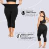 Plus Size Capri Leggings for Women- XL-4XL High Waist Tummy Control Stretchy Workout Yoga Pants Plus Capris