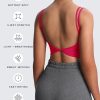 Women's Workout Sports Bras Fitness Yoga Crop Tank Twist Back Cami