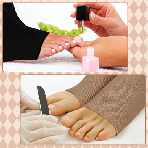 16 Pairs Cotton Toeless Socks Pedicure Socks Flip Flop Open Toe Socks Toeless Yoga Socks for Women Men