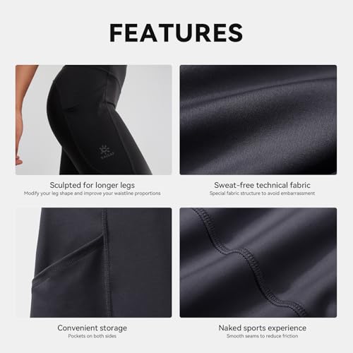 Capri Yoga Pants Leggings Women with Pockets High Waisted Tummy Control Workout Gym