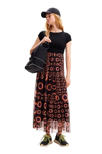 Women's Geometric Combination Midi Dress