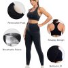 3 Piece Workout Sets for Women Butt Lifting Leggings with High Impact Sports Bra Gym Shorts