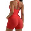 2 Piece Workout Sets for Women Padded Sports Bra Tank Booty Gym Shorts with Pockets