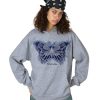 Hoodies Denim Butterfly Hoodie Casual Baggy Hooded Pullover Sweatshirts Streetwear Unisex