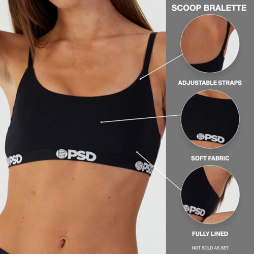 Women's Modal Premium Sports Bralette - Scoop Neck Bralette for Women with Breathable Fabric and Adjustable Straps