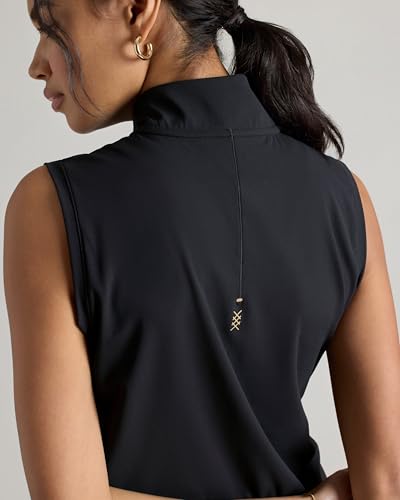Women's Course to Court Sleeveless Zip Mock