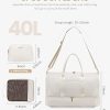 Large Travel Bag - Weekender & Overnight Bag with Shoe Compartment, Wet Pocket, for Women, Gym, Yoga, Hospital Use