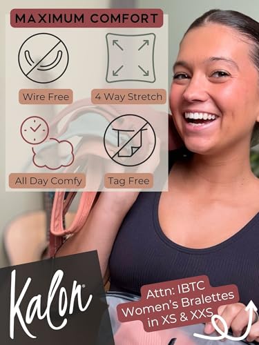 Women's 4 Pack Ribbed Bralette Crop Top Comfort Sports Bra
