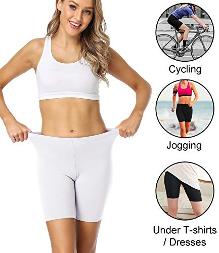 Women's Anti Chafing Cotton Underwear Boy Shorts Long Leg Boyshorts Panties 3 Pack