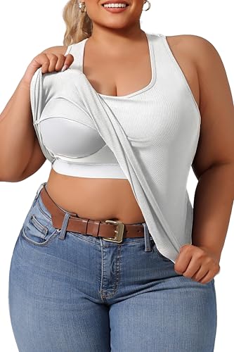 Plus Size Women's Casual Sports Tank Top,Breathable and Soft, for Sports and Daily Life Wear