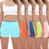 Women's Cotton Boxer Briefs 3" Inseam Underwear Boy Shorts Panties 5 Pack