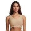 Women's Soft Stretch Padded V-Neck Bra Top