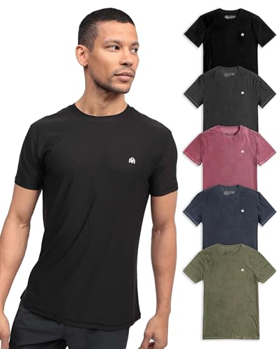 Workout Shirts for Men - Ultra-Lightweight Short Sleeve Tees Athletic Gym Running S - 4XL
