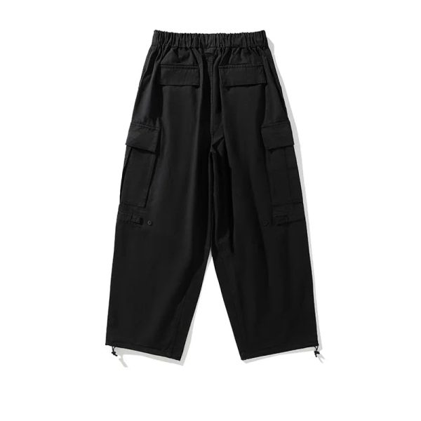 Men Japan Korean Streetwear Loose Casual Wide Leg Cargo Pants Trousers for Women Hop Harem Baggy