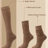 4 Pairs Slouch Socks for Women Bulk Stacked Boot 80s 90s Neon Slouch Knit Scrunchie Socks